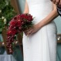 Dress sideways with flowers