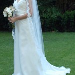 Vestido novia puesto