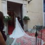 Velo amantillado traje novia