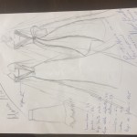 boceto y medidas