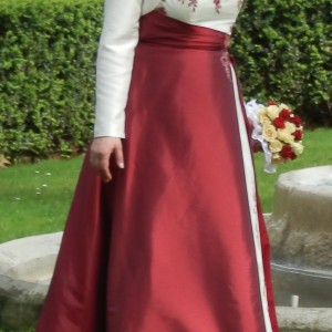 photo mariage robe rouge2