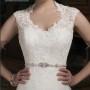Justin Alexander Wedding Dress 8689 Front View closeup