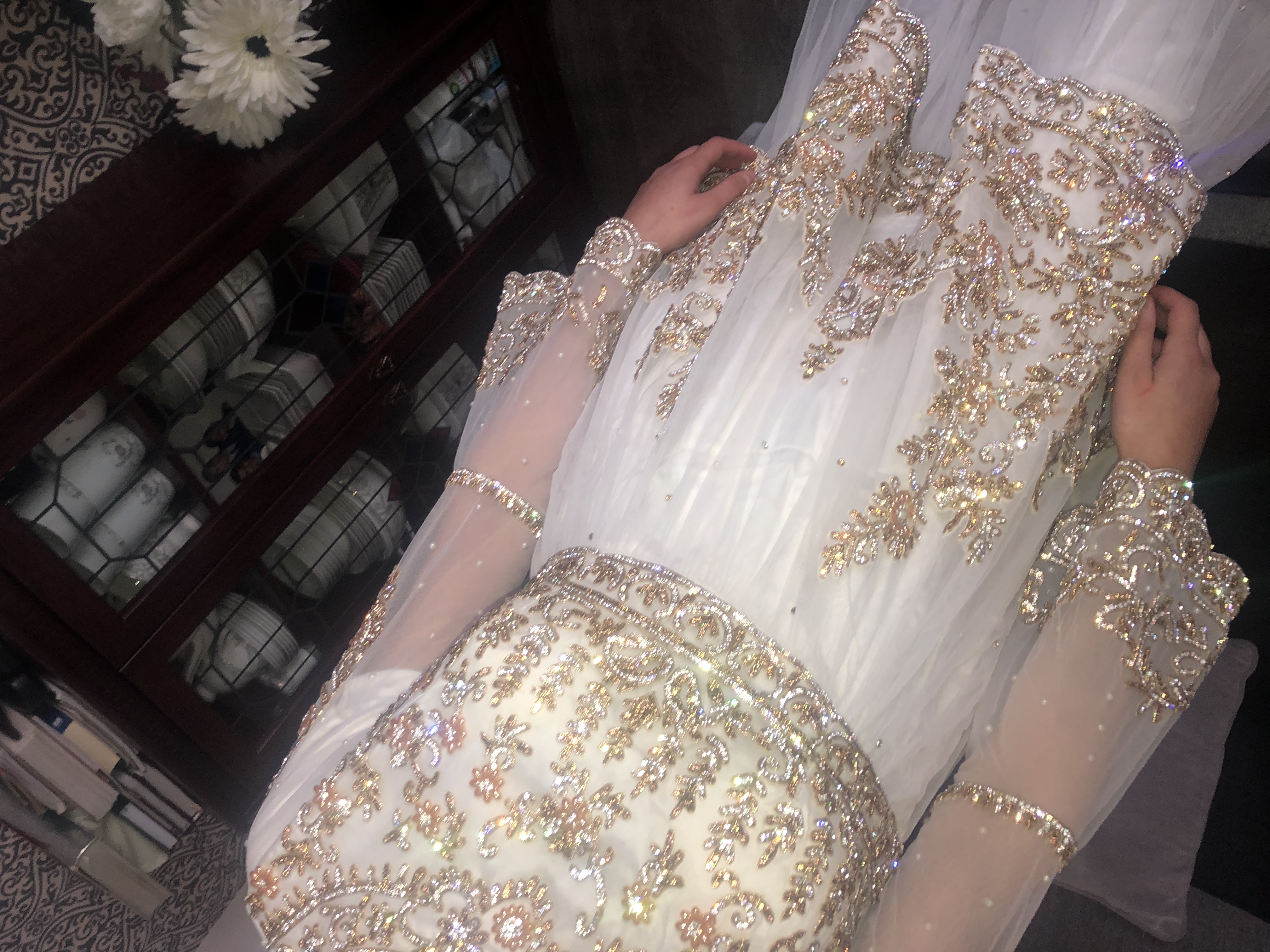 2 White/ gold dresses Weddalia