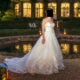 Sophia Tolli front with train Sophia Tolli front with train